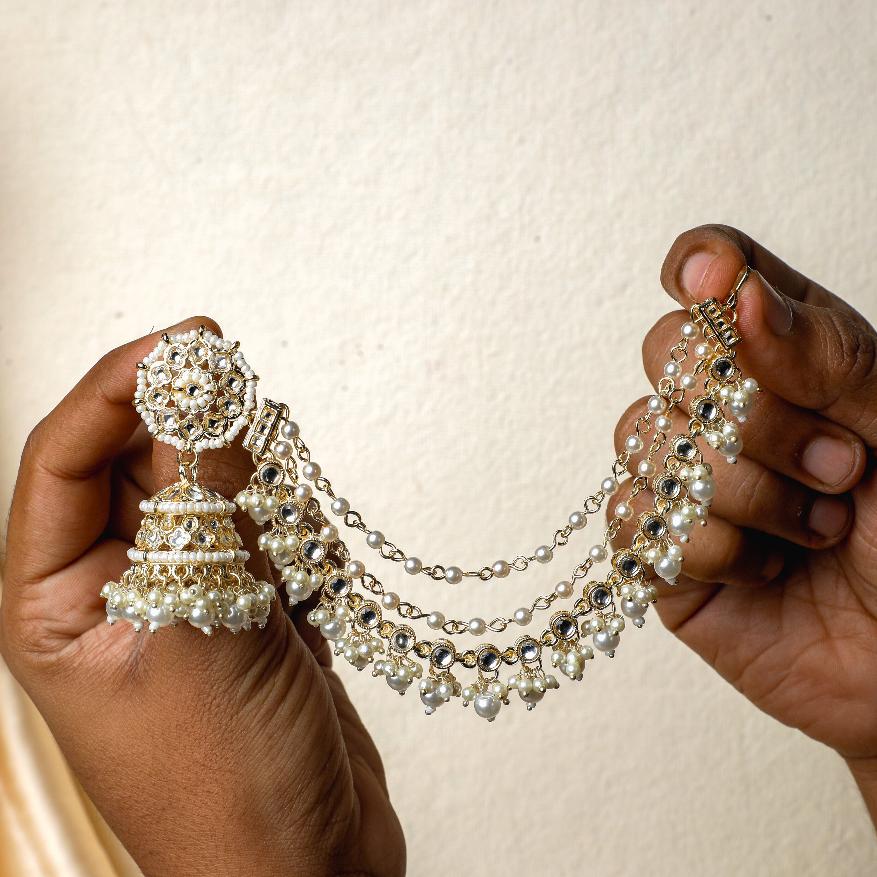 Lustrous Pearl Jhumka